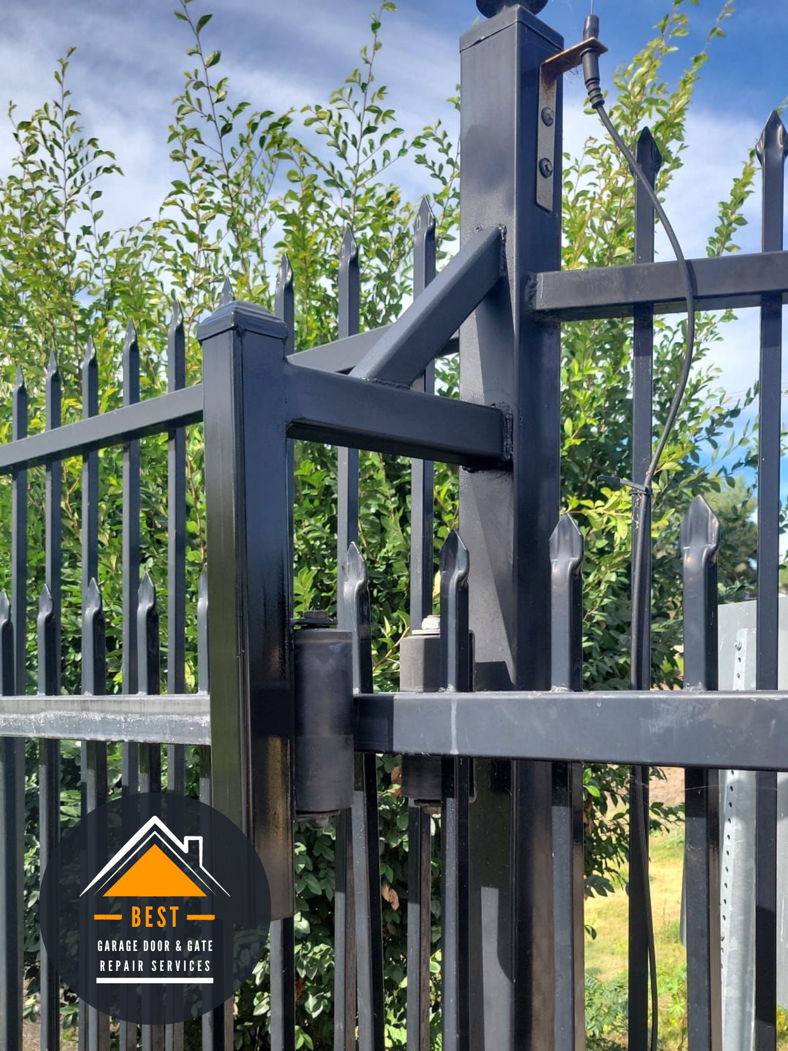 Commercial slide gate fabrication and installation for Apartment complex Rancho Laguna in El Cajon CA, 92021
